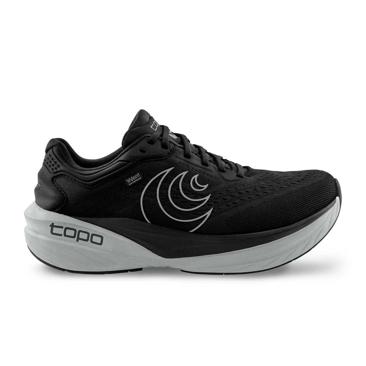 Topo Phantom 4 Waterproof Running Shoe (Men) - Black/Charcoal Athletic - Running - Neutral - The Heel Shoe Fitters