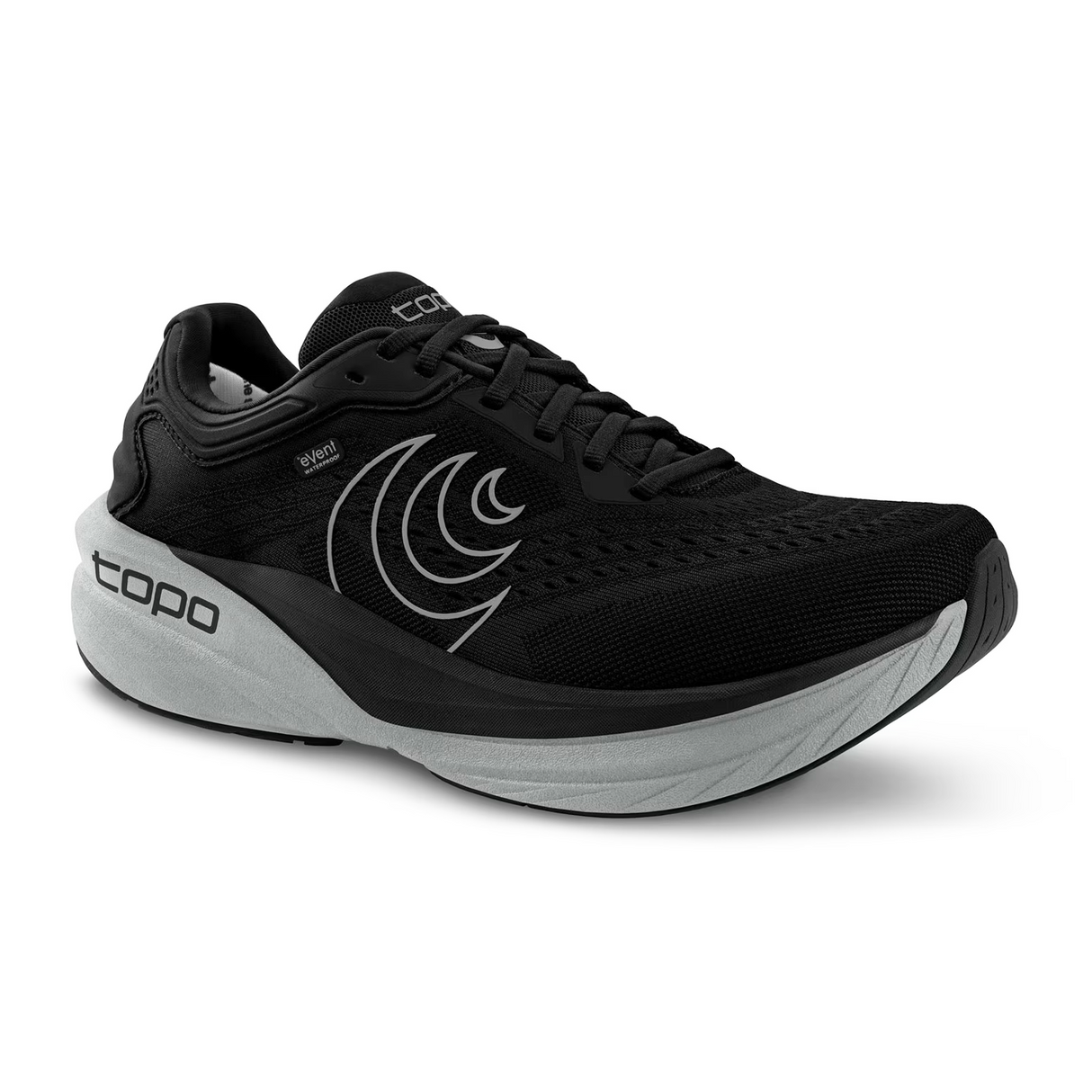 Topo Phantom 4 Waterproof Running Shoe (Men) - Black/Charcoal Athletic - Running - Neutral - The Heel Shoe Fitters
