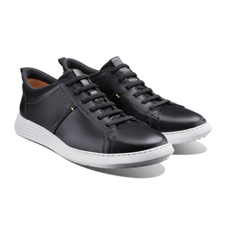Samuel Hubbard Featherlight Flight Slip On Sneaker (Men) - Black Leather Athletic - Casual - Lace Up - The Heel Shoe Fitters