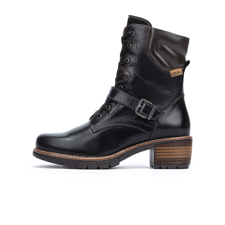 Pikolinos San Sebastian W1T-8675C1 Heeled Mid Boot (Women) - Black Boots - Casual - Mid - The Heel Shoe Fitters