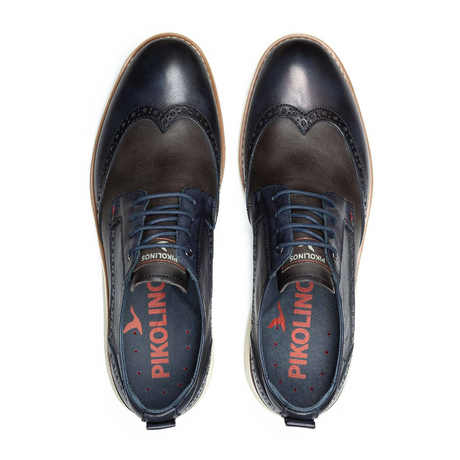 Pikolinos Manacor M1A-4277C4 Oxford (Men) - Blue Dress-Casual - Oxford - The Heel Shoe Fitters