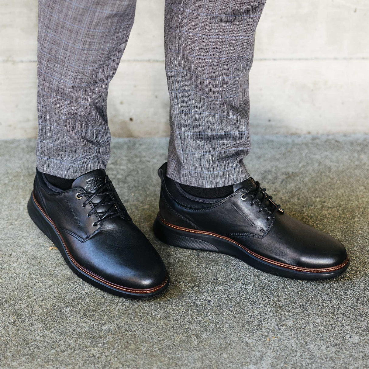 Samuel Hubbard Rafael Lace Up (Men) - Black/Black Dress-Casual - Oxfords - The Heel Shoe Fitters