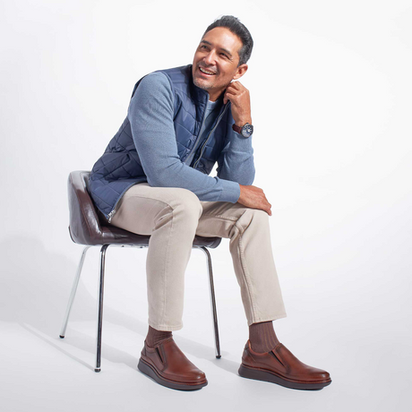 Samuel Hubbard Rafael Slip On (Men) - Cognac Leather Dress-Casual - Slip On - The Heel Shoe Fitters