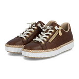 Rieker Enya 40 Sneaker (Women) - Chestnut Athletic - Casual - Lace Up - The Heel Shoe Fitters