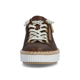 Rieker Enya 40 Sneaker (Women) - Chestnut Athletic - Casual - Lace Up - The Heel Shoe Fitters