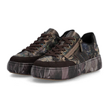 Rieker Brooke M7711 Sneaker (Women) - Nougat/Schwarz Pastell
