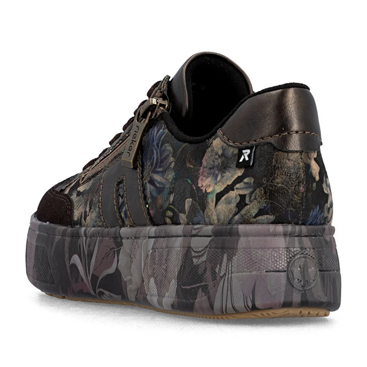 Rieker Brooke M7711 Sneaker (Women) - Nougat/Schwarz Pastell
