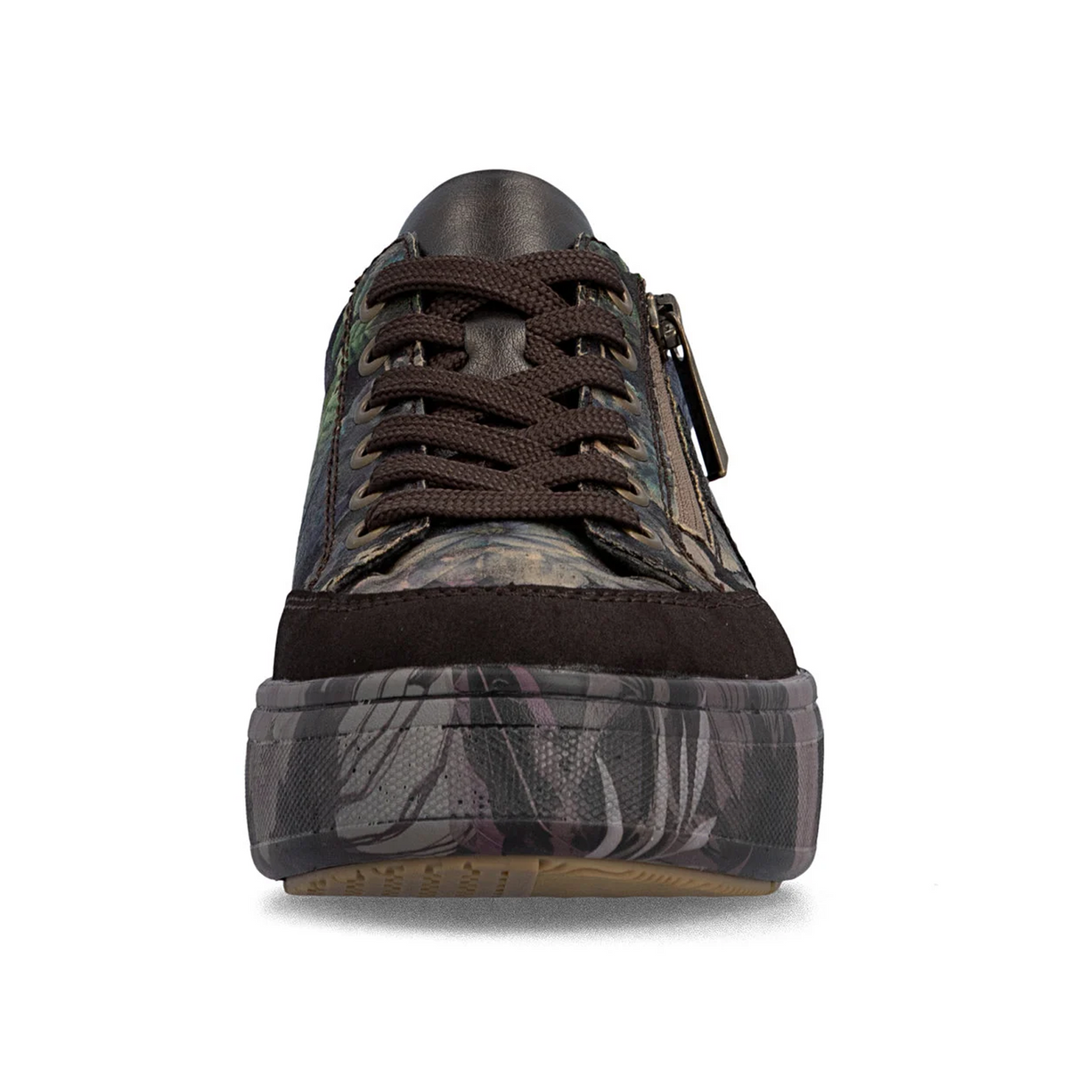 Rieker Brooke M7711 Sneaker (Women) - Nougat/Schwarz Pastell