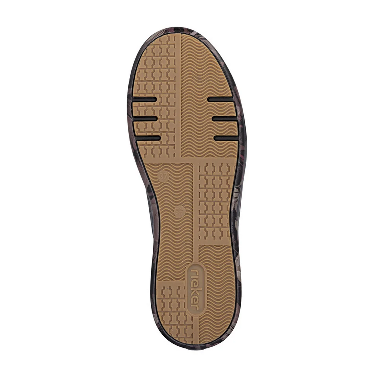 Rieker Brooke M7711 Sneaker (Women) - Nougat/Schwarz Pastell