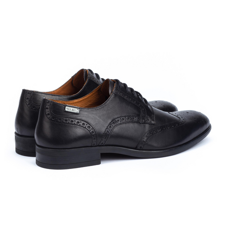 Pikolinos Bristol M7J-4186 Oxford (Men) - Black Leather Dress-Casual - Oxfords - The Heel Shoe Fitters