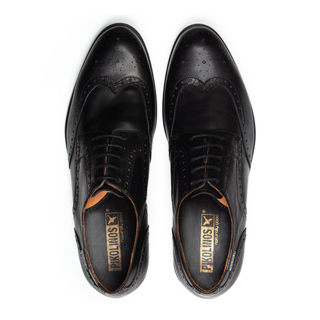 Pikolinos Bristol M7J-4186 Oxford (Men) - Black Leather Dress-Casual - Oxfords - The Heel Shoe Fitters