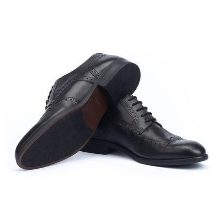 Pikolinos Bristol M7J-4186 Oxford (Men) - Black Leather Dress-Casual - Oxfords - The Heel Shoe Fitters