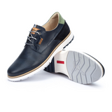 Pikolinos Olvera M8A-4222C1 Oxford (Men) - Blue Leather Dress-Casual - Lace Up - The Heel Shoe Fitters