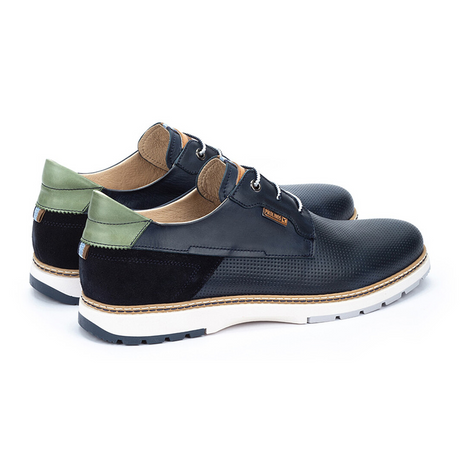 Pikolinos Olvera M8A-4222C1 Oxford (Men) - Blue Leather Dress-Casual - Lace Up - The Heel Shoe Fitters