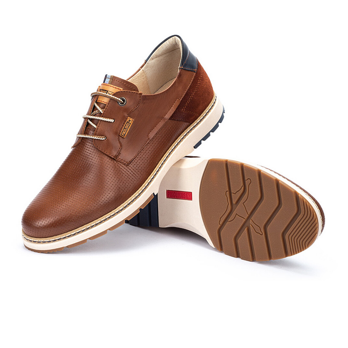 Pikolinos Olvera M8A-4222C1 Oxford (Men) - Cuero Leather Dress-Casual - Lace Up - The Heel Shoe Fitters