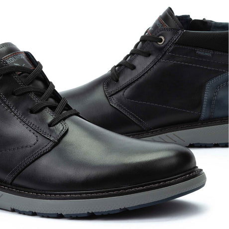 Pikolinos Bilbao M8D-8050C1 Ankle Boot (Men) - Black Boots - Casual - Mid - The Heel Shoe Fitters