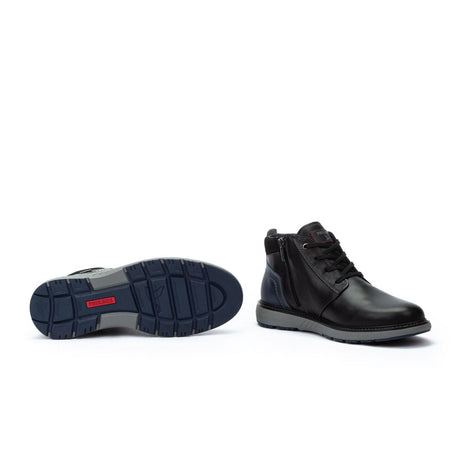 Pikolinos Bilbao M8D-8050C1 Ankle Boot (Men) - Black Boots - Casual - Mid - The Heel Shoe Fitters