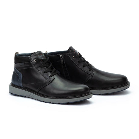 Pikolinos Bilbao M8D-8050C1 Ankle Boot (Men) - Black Boots - Casual - Mid - The Heel Shoe Fitters