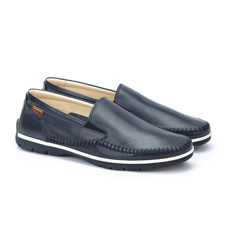 Pikolinos Marbella M9A-3111 Slip On Loafer (Men) - Blue Leather Dress-Casual - Loafers - The Heel Shoe Fitters