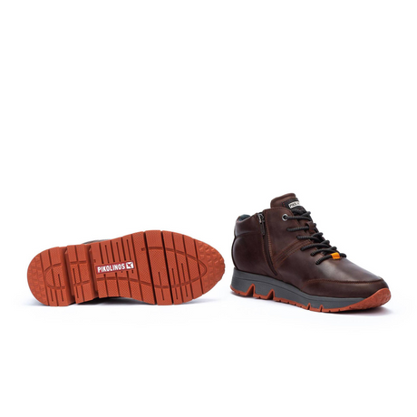 Pikolinos Ferrol M9U-N8069 Mid Sneaker (Men) - Olmo Leather Athletic - Casual - Lace Up - The Heel Shoe Fitters