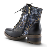 L'Artiste Marty-Flow Lace Up Boot (Women) - Black Multi Boots - Casual - Low - The Heel Shoe Fitters