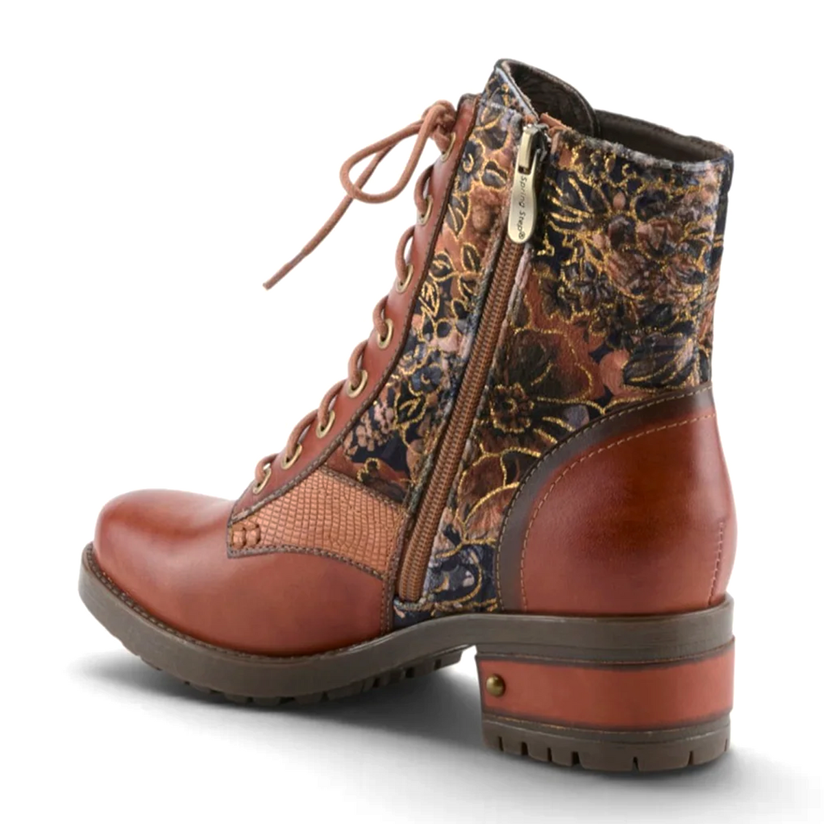L'Artiste Marty-Flow Lace Up Boot (Women) - Camel Multi