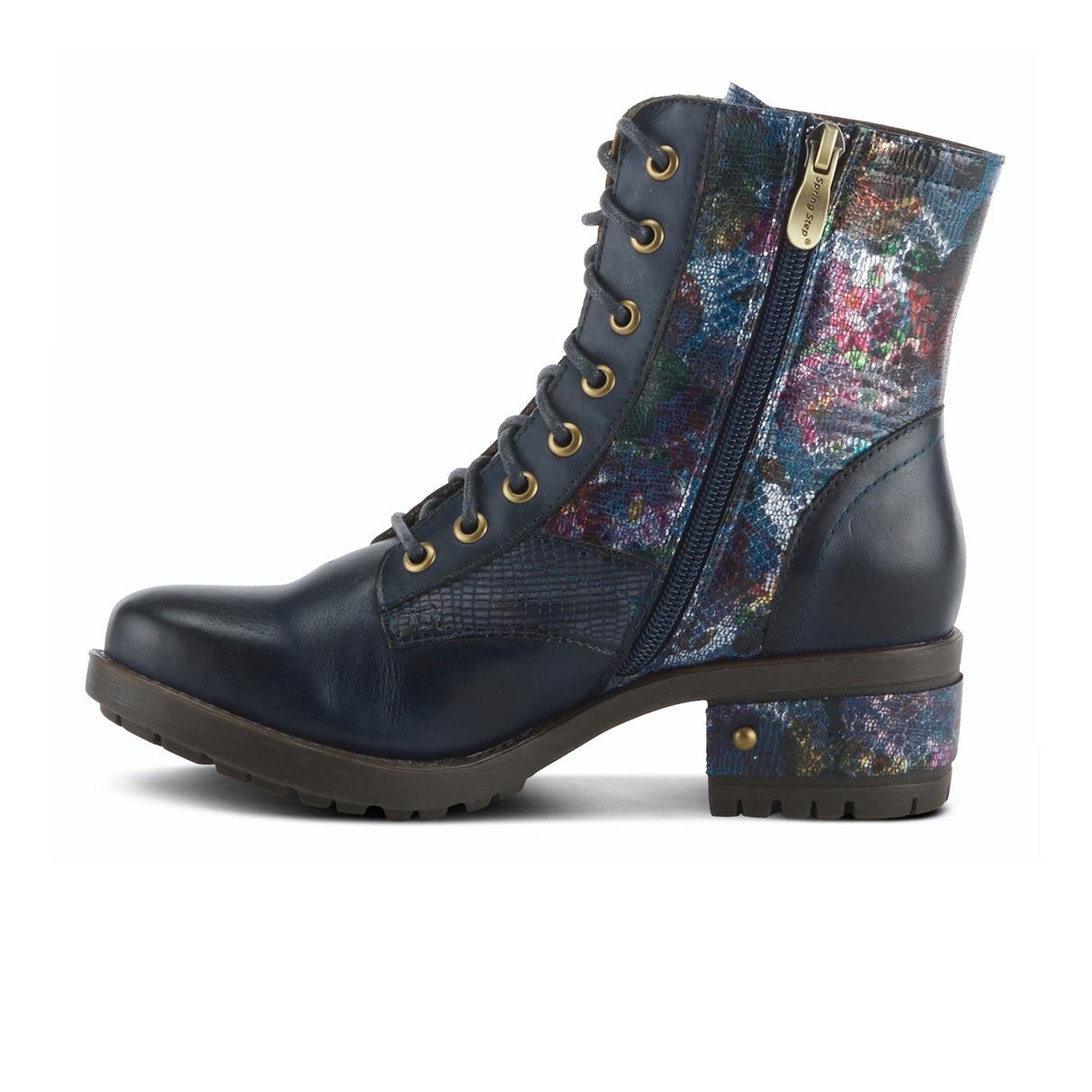 L'Artiste Marty Met Ankle Boot (Women) - Navy Multi Boots - Fashion - Ankle Boot - The Heel Shoe Fitters