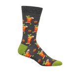 SockSmith Bloody Good Drink Crew Sock (Men) - Charcoal Heather Accessories - Socks - Lifestyle - The Heel Shoe Fitters