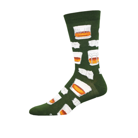 SockSmith Whiskey Business Crew Sock (Men) - Green Accessories - Socks - Lifestyle - The Heel Shoe Fitters