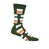 SockSmith Whiskey Business Crew Sock (Men) - Green Accessories - Socks - Lifestyle - The Heel Shoe Fitters