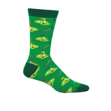 SockSmith Pitch And Putt Crew Sock (Men) - Green Accessories - Socks - Lifestyle - The Heel Shoe Fitters