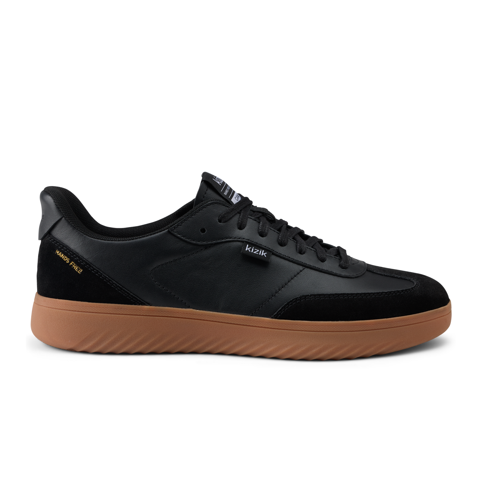 Kizik Camden Sneaker (Men) - Black/Gum - 8 / Medium (M)