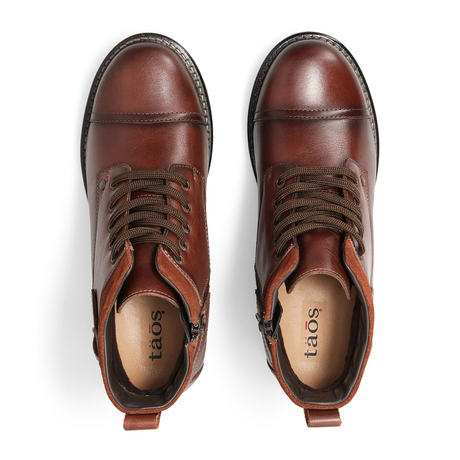 Taos Mini Crave Ankle Boot (Women) - Cognac Boots - Casual - Low - The Heel Shoe Fitters