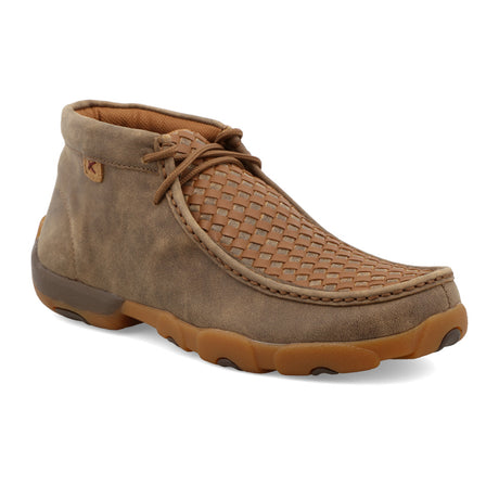 Twisted X Chukka Driving Moc (Men) - Bomber & Tan Boots - Work - Low - The Heel Shoe Fitters