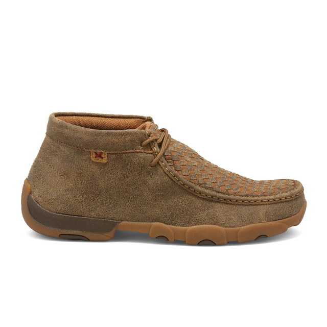 Twisted X Chukka Driving Moc (Men) - Bomber & Tan Boots - Work - Low - The Heel Shoe Fitters