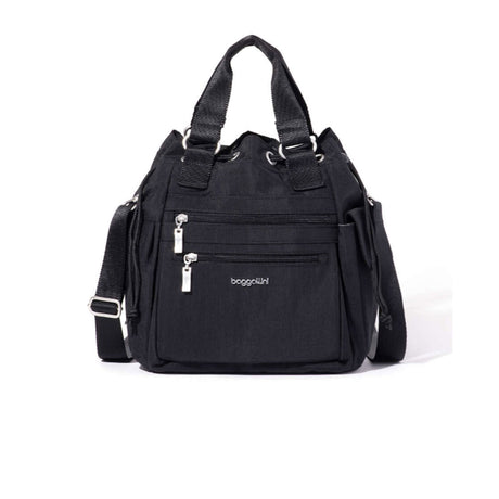 Baggallini Modern Everywhere Drawstring Bag - Black Accessories - Bags - Handbags - The Heel Shoe Fitters