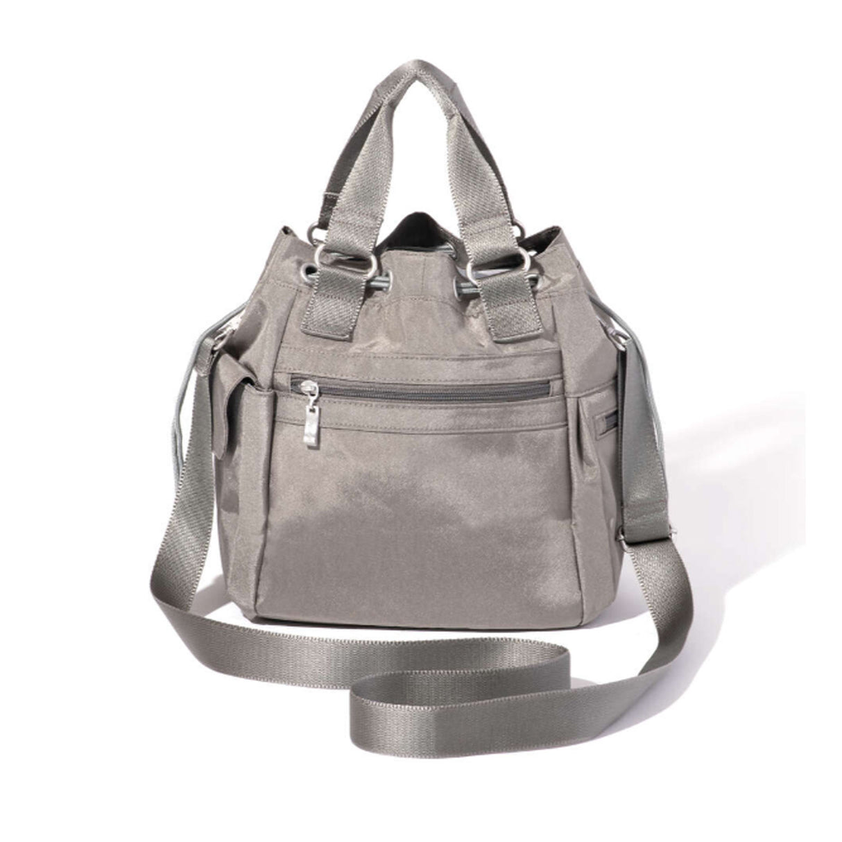 Baggallini Modern Everywhere Drawstring Bag - Sterling Shimmer Accessories - Bags - Purses - The Heel Shoe Fitters