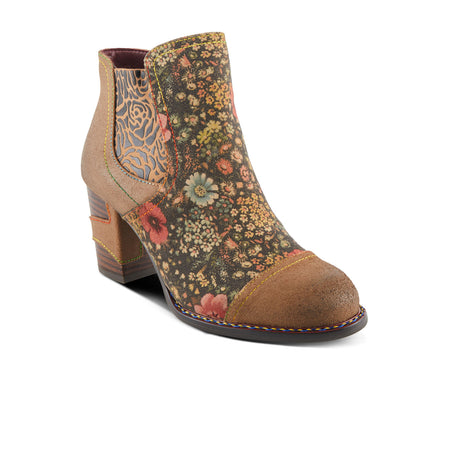 L'Artiste Melvina Ankle Boot (Women) - Brown Multi Boots - Fashion - Ankle Boot - The Heel Shoe Fitters