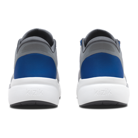 Kizik Freedom Run Sneaker (Men) - Alloy/Blue Athletic - Casual - Lace Up - The Heel Shoe Fitters