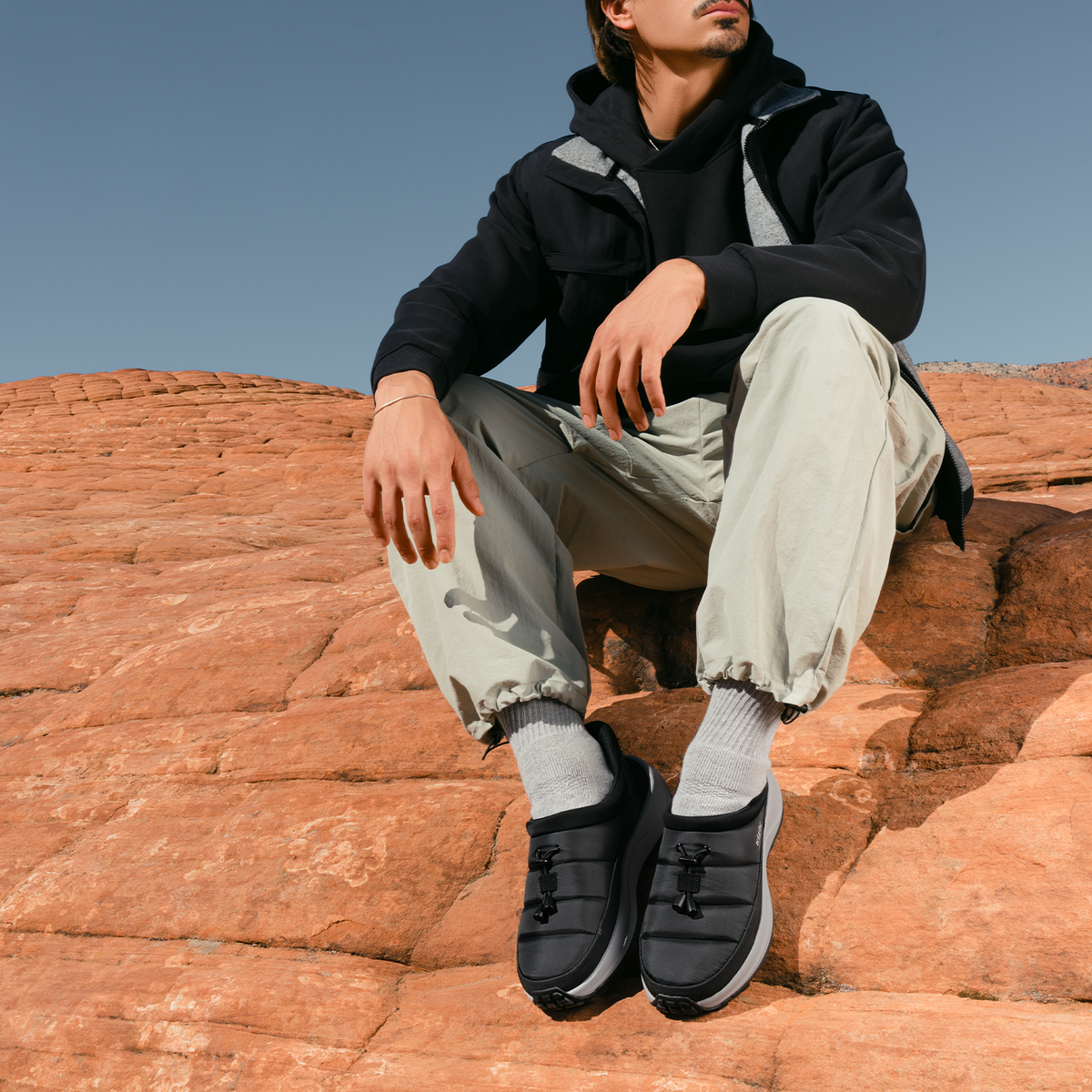 Kizik Freedom Moc (Men) - Black/Alloy