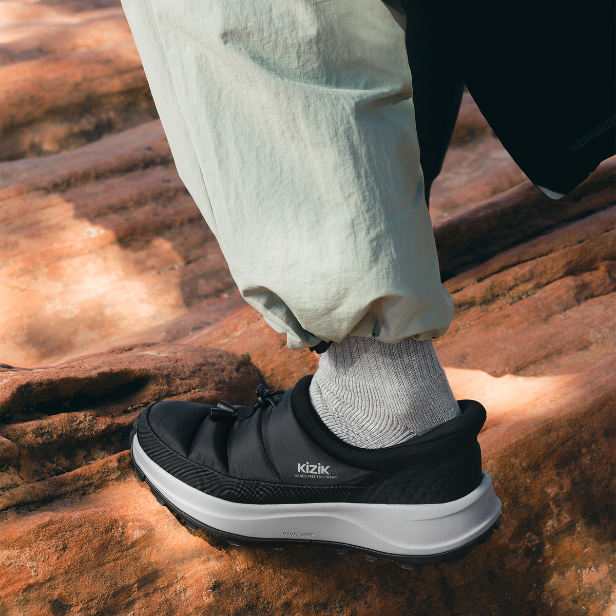 Kizik Freedom Moc (Men) - Black/Alloy