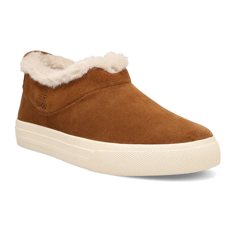 Taos Mini Chic Slip On (Women) - Chestnut Suede Dress-Casual - Slip On - The Heel Shoe Fitters