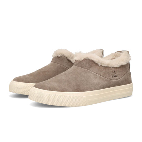 Taos Mini Chic Slip On (Women) - Dark Taupe Suede Dress-Casual - Slip On - The Heel Shoe Fitters