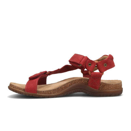 Taos Mixer Backstrap Sandal (Women) - Red Nubuck Sandals - Backstrap - The Heel Shoe Fitters
