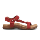 Taos Mixer Backstrap Sandal (Women) - Red Nubuck Sandals - Backstrap - The Heel Shoe Fitters