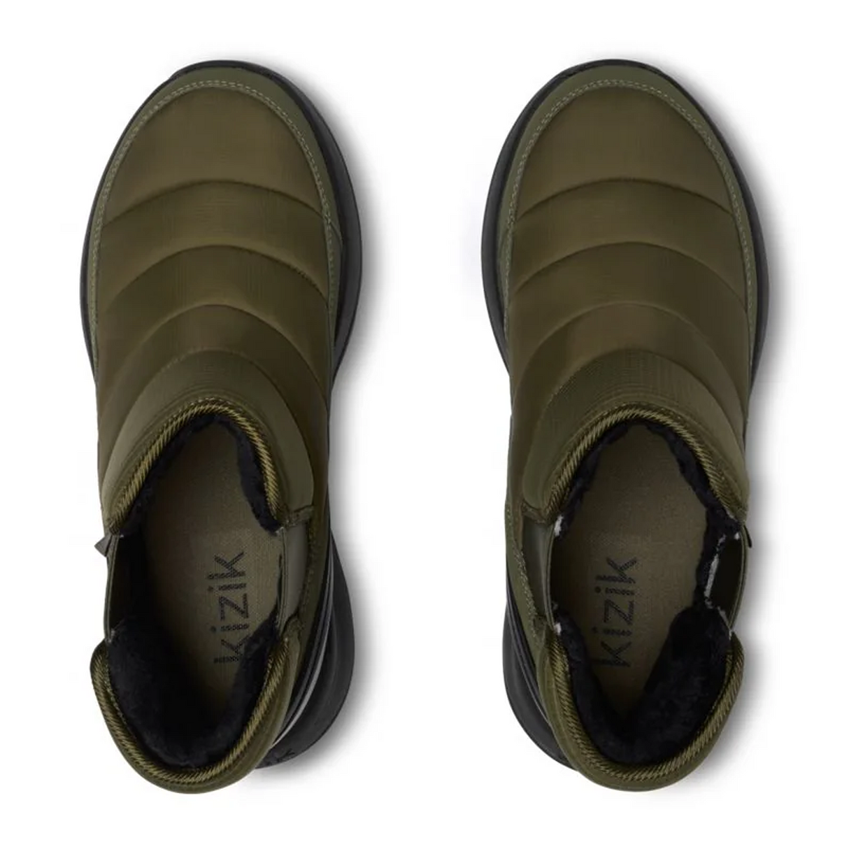 Kizik Juno 2 Low Insulated Boot (Men) - Dark Olive/Black Athletic - Casual - Lace Up - The Heel Shoe Fitters