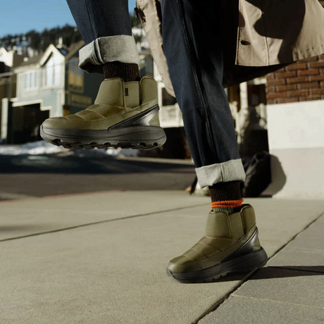 Kizik Juno 2 Low Insulated Boot (Men) - Dark Olive/Black Athletic - Casual - Lace Up - The Heel Shoe Fitters