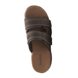 Dunham Newport Slide Sandal (Men) - Dark Brown Sandals - Slide - The Heel Shoe Fitters