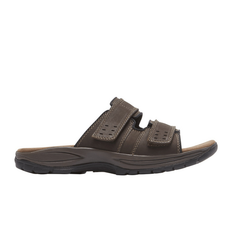 Dunham Newport Slide Sandal (Men) - Dark Brown Sandals - Slide - The Heel Shoe Fitters