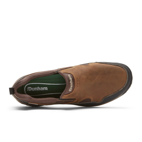 Dunham Ludlow Cloud Plus Slip On (Men) - Brown Dress-Casual - Slip Ons - The Heel Shoe Fitters